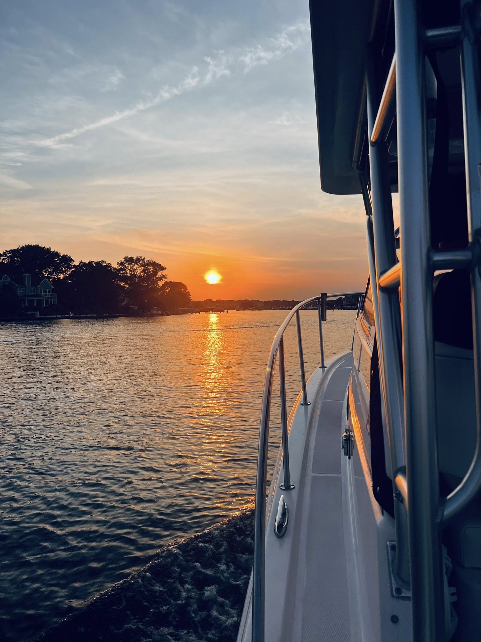 Cruising at sunset